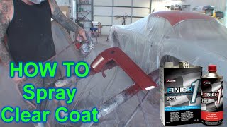 How To Spray Clear Coat On A Car - Acme Finish 1 Product Review -  #automobile