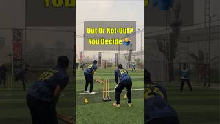 Was he OUT or Not OUT? Your Decision?! #turfcricket #cricketshorts #theaslipawan