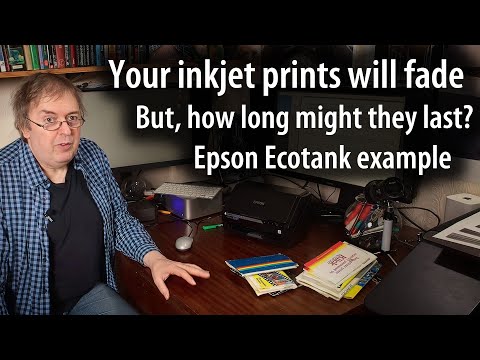 How long will inkjet prints last? [Ecotank 8550/8500] Photo and art print lifetimes. Finding answers