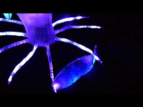 3 colourful lanterns