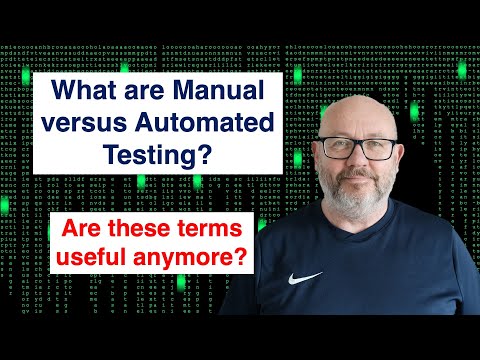 What are Manual versus Automated Testing?