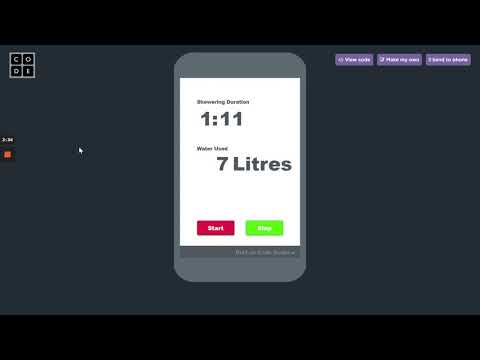Limit Showering App / WhiteHat Junior / Live Online Coding for Kids
