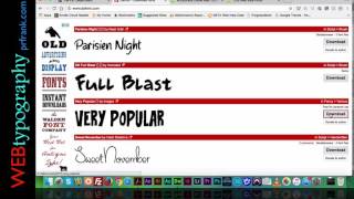 web typography