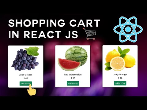 React js Shopping Cart for beginner | Easy Way to Add to cart reactjs | react js project beginner 🔥🔥