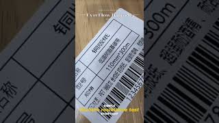 Scratch resistance test, very good quality, trust us, trust yourself 🌹 #barcode #waxribbon #printing