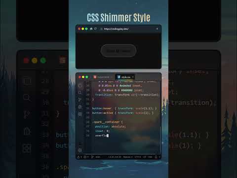 🔮 Pure CSS Shimmer Style Button