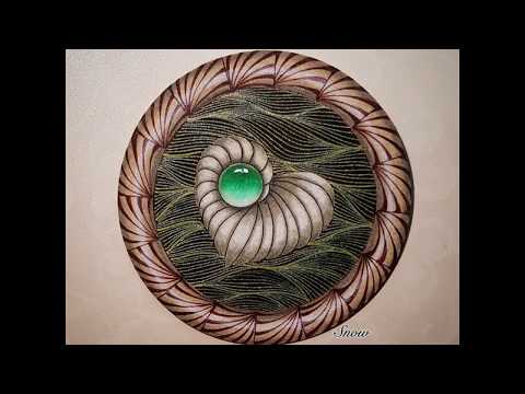 Zentangle gem療癒的手繪禪繞寶石#3