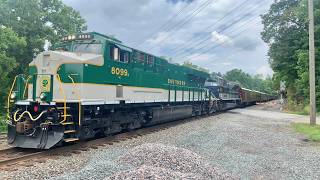 2 Heritage Unit Pull Office Car Special Up Hill, Endless Train Working Hard Up Hill With DPU Shoving