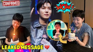 LEE MIN HO’s LEAKED Birthday Message to KIM GO EUN has everyone SWOONING