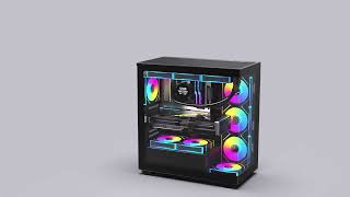 DIYPC ARGB-N6-BK Black