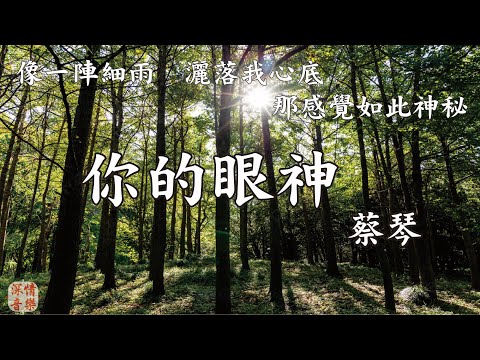🔄深情精選情歌🔄 你的眼神 - 蔡琴 『像一陣細雨　灑落我心底　那感覺如此神秘』【動態歌詞Lyrics】
