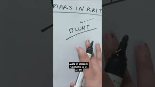 Mars in Krittika Nakshatra