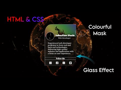 Fancy Profile Card with HTML & CSS | Learn CSS in Fun Way | @codeDynasty-O95
