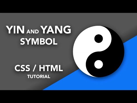 how to create animated yin yang symbol pure CSS and HTML