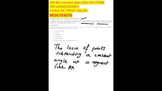 CMI BSc 2025 Entrance Q8 Solution with Answer & Explanation | Crack CMI! #CMI2025 #BSc #MathEntrance