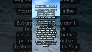 #StartOver #GraceWins #NewMercies #JesusSaves #FaithOverFear #GodsLove #FreshStart #HopeInChrist