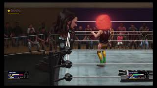Beating up Aj styles as robo man