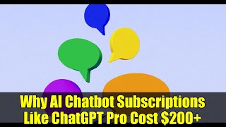 Why AI Chatbot Subscriptions Like ChatGPT Pro Cost $200+ | ChatGPT, Claude, Gemini Explained