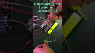 Health Monitoring System with Arduino UNO | DS10B20 | Pulse Sensor #cosmelectronics #arduino #diy