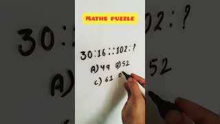 30:16::102:? #reasoningtricks#trendingreels#mathsreels#youtubeshorts#viralquiz#trendingnow#solvethis