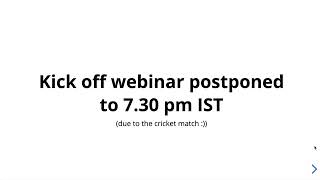 AI4Bharat - WEBINAR POSTPONED TO 7.30 PM, 10TH JUL (due to World Cup)