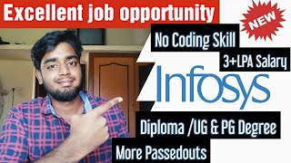 🔴Infosys Virtual Offcampus drive 2021 | No Coding -Diploma/UG & PG degree |how to apply?| simply jpr