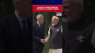 Canadian PM Mark Carney Receives PM Narendra Modi At G7 Summit Venue| Watch Video #shorts
