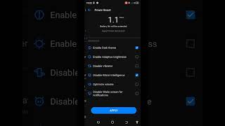 Battery optimization mode in Tecno smartphone
