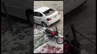 Heavy rain and hailstorm in islamabad #ytshorts#rain#hailstorms #rainyweather#viralvideo