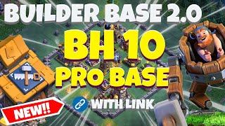 Builder Base 2.0 Layout #2 | Bh10 Pro Base Layout | Builder Base 2.0 Base Link | Clash Of Clans