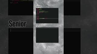 Junior Vs Senior Web Developer #webdevelopment #coding