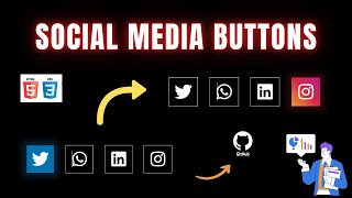 Day 10 - Social Media Button Effect | Using HTML & CSS Free Source Code |