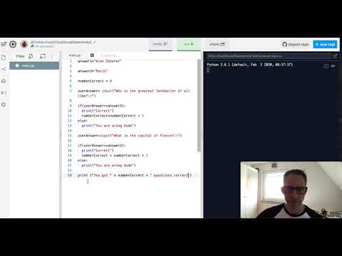 Learning Python using repl.it Pt 10 - accumulator