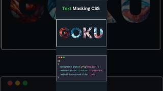 Text Masking CSS #shorts #short #youtube #youtubeshorts #viralshort