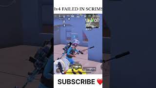 1v4 failed in scrims  #pubgmobile #t1scrims #clutch