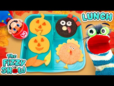 Fizzy Helps Super Mario Make A Thanksgiving Themed Lunch Box 🦃❤️ | Fun Videos For Kids