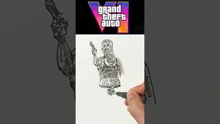 Drawing Lucia from GTA VI 💮 #art  #gta6 #gta6lucia #lucia #gtavilucia #inkdrawing #gtavi #gtaart