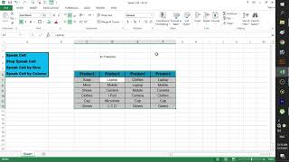 How to Use Speak Cell - Microsoft Excel - URDU اردو / HINDI हिंदी