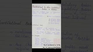 Constitutional and non-Constitutional bodies in pakistan #csspms