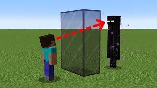 can enderman see you through tinted glass?