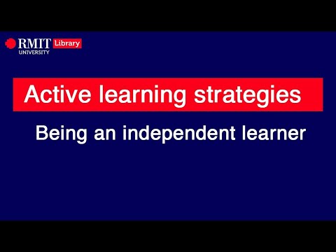 Active learning strategies: Being an independent learner