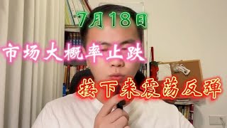 市场解读：白酒、医疗等权重止跌明显，指数有望探底回升展开反弹