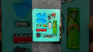 1 best science project item made with DC motor wire AA battery switch #shorts