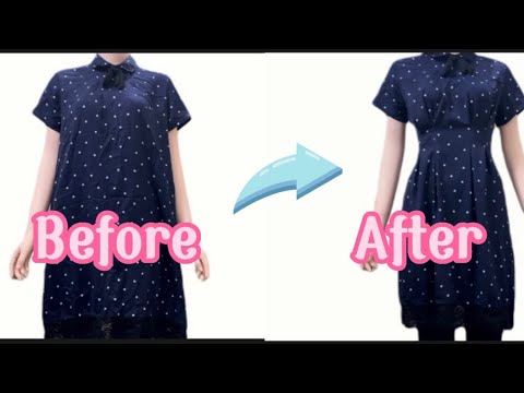 Make your maternity dress slimmer and use it after giving birth. Simple - Save money.