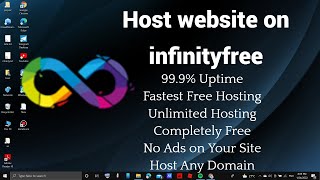 How to host website on infinity free/how to host website freely.