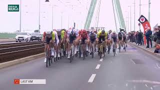 Rund um Köln 2025 - Highlights - Biniam Girmay vs Matthew Brennan... sprint duel between them