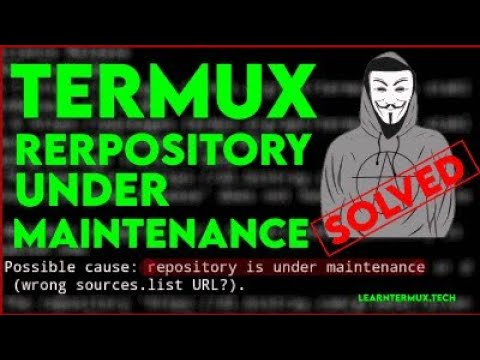 Repository is under maintenance or down Error fixed in Termux |502 Bad Gateway| |GPG Error Solved|