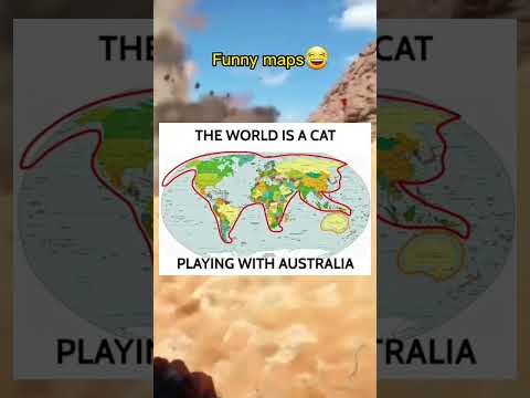 The world is a cat playing with Australia😂#shorts