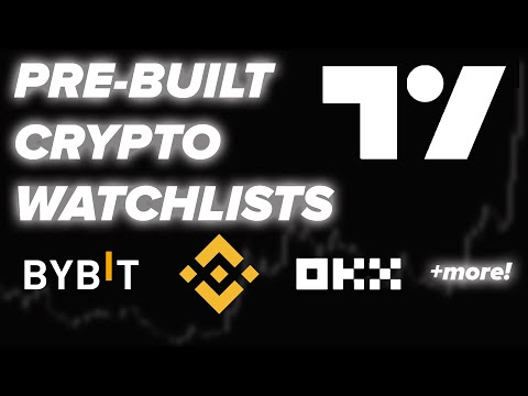 Import Pre-Built TradingView Watchlists From Crypto Exchanges (2025)