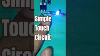 simple touch circuit withz44n transistor#electronics #diy  #shortvideo